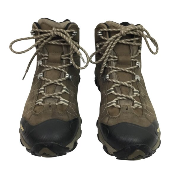 Oboz Bridger Mid BDRY Waterproof Womens 10 Leather Hiking Boots Brown - Picture 2 of 12